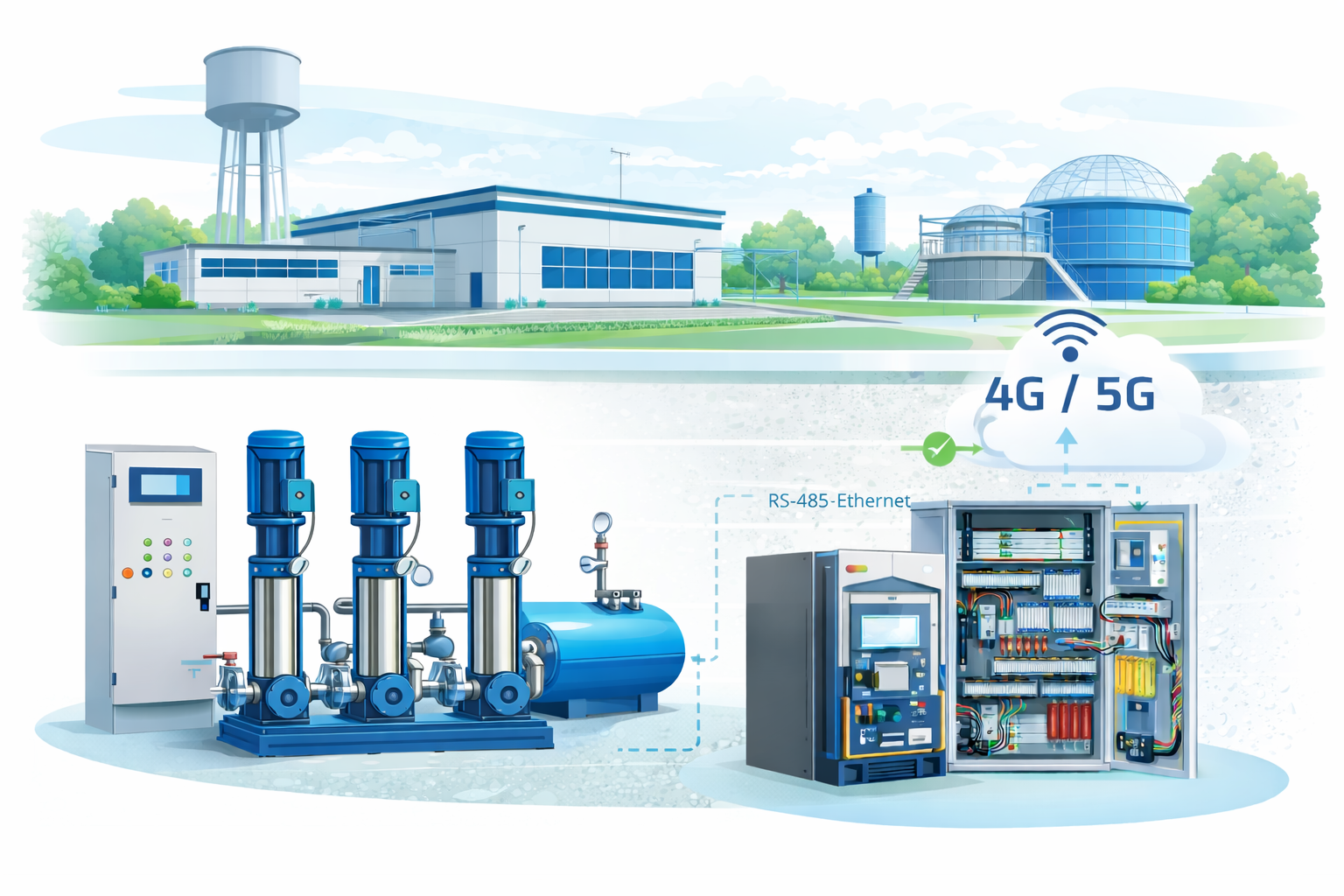 Monitoring zestawów hydroforowych